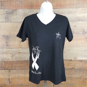 Aftco Guy Harvey T-Shirt Breast Cancer Aware Women